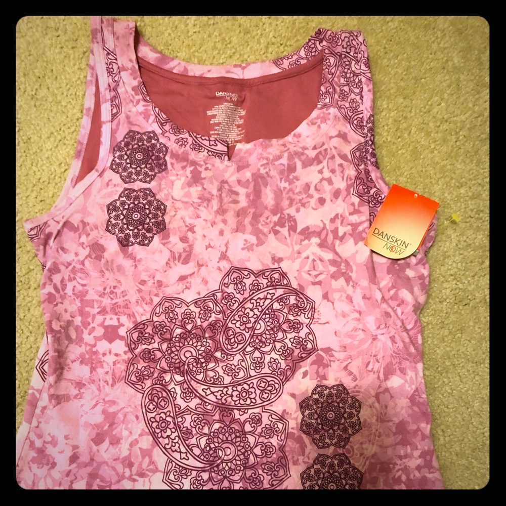 New Danskin Now Pink Yoga Top - Size L